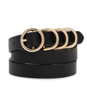 Pasek Damski Jenny Fairy. Czarne paski Jenny Fairy, bez wzorów. Za 39,99 zł.