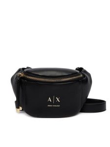 Armani Exchange Nerka XW002655 AF19902 UC001 Czarny. Czarne nerki i saszetki Armani Exchange, bez wzorów, ze skóry. Za 439,99 zł.