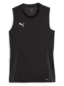 Puma Top funkcyjny "teamGOAL" w kolorze czarnym rozmiar: S. Czarne topy Puma, s, bez wzorów, bez kołnierzyka, bez ramiączek. Za 72,95 zł.
