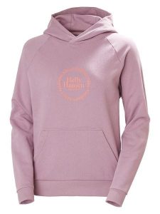Helly Hansen Bluza "Core Graphic" w kolorze fioletowym rozmiar: S. Różowe bluzy Helly Hansen, s, bez wzorów, z kapturem. Za 120,79 zł.