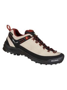 Salewa Skórzane buty trekkingowe "Wildfire Leather GTX" w kolorze beżowym rozmiar: 38. Brązowe buty trekkingowe Salewa, z gore-texu, bez zapięcia. Za 380,34 zł.
