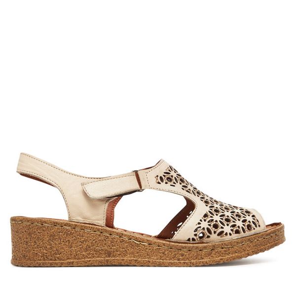 Sandały Comfortabel. Brązowe sandały Comfortabel, bez wzorów, bez obcasa, na koturnie, bez zapięcia. Za 179,99 zł.