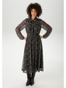 Aniston Sukienka w kolorze czarnym rozmiar: 38. Czarne sukienki Aniston, bez wzorów, bez kołnierzyka, bez ramiączek, maxi. Za 91,34 zł.