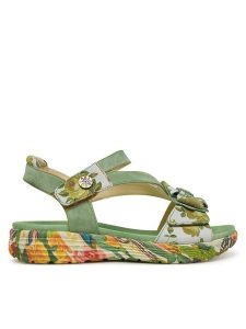 Laura Vita Sandały Sanao 04 Kolorowy. Sandały LAURA VITA, bez wzorów, ze skóry, bez obcasa, na płaskiej podeszwie, bez zapięcia. Za 369,99 zł.