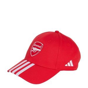 Czapka bejsbolowa Arsenalu. Białe czapki ADIDAS, bez wzorów, sportowe. Za 99,95 zł.