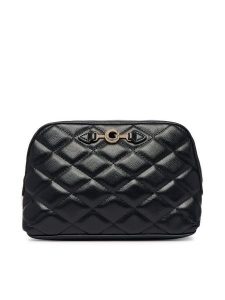 Guess Kosmetyczka PW7588 P6470 Czarny. Czarne torebki klasyczne Guess, z aplikacjami, ze skóry, bez dodatków. Za 214,99 zł.