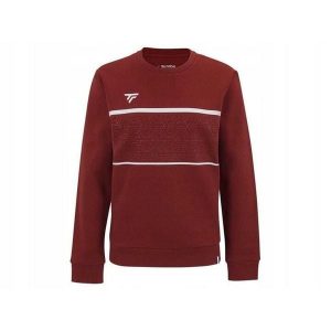 Bluza damska lifestyle Tecnifibre Team Sweater. Czerwone bluzy TECNIFIBRE, bez wzorów, bez kaptura. W wyprzedaży za 199,00 zł.