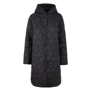 Kurtka Damska Phase Padded Jacket. Czarne kurtki Trespass, s, bez wzorów, z puchu, bez kaptura. Za 288,99 zł.