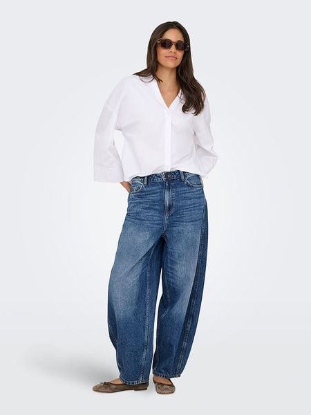 JDY Dżinsy "Susie" - Barrel fit - w kolorze niebieskim rozmiar: XS/L32. Niebieskie jeansy JDY, bez wzorów. Za 118,01 zł.