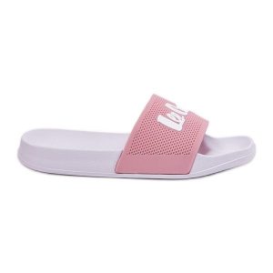 Klapki Damskie Lee Cooper LCW-25-07-3520L Jasnoróżowe. Czerwone klapki bez wzorów, z gumy, bez obcasa. Za 131,88 zł.