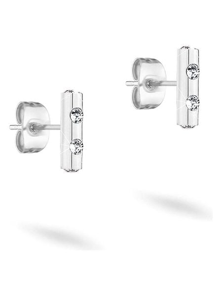 Tamaris Kolczyki-wkrętki ze szkłem rozmiar: onesize. Szare kolczyki Tamaris, szklane. Za 100,28 zł.