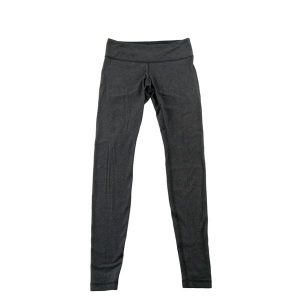 Second life - Legginsy damskie Lululemon Wunder Under z niskim stanem - Jak nowy. Czarne legginsy LULULEMON, bez wzorów, z materiału, z obniżonym stanem. Za 149,06 zł.