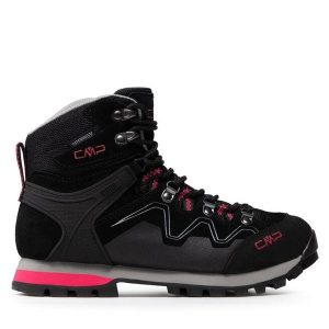 Trekkingi CMP. Czarne buty sportowe CMP, bez wzorów, bez zapięcia, trekkingowe. Za 399,99 zł.