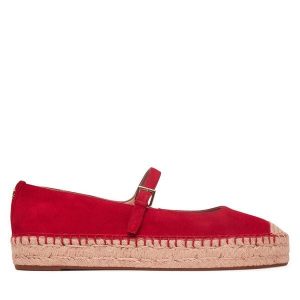 Espadryle LAUREN RALPH LAUREN. Czerwone espadryle Lauren Ralph Lauren, bez wzorów, bez obcasa. Za 689,99 zł.