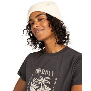 Czapka z mankietem dla Kobiety TROPICAL SNOW Beżowy. Brązowe czapki Roxy, bez wzorów, z dzianiny, sportowe. Za 89,00 zł.