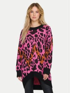 ONLY Sweter Helena 15332159 Różowy Oversize. Czerwone swetry oversize ONLY, xl, bez wzorów, z syntetyku, bez ramiączek. Za 99,99 zł.