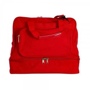 Torba sportowa Softee Equipo. Czerwone torby podróżne i sportowe SOFTEE, bez wzorów, z materiału, na ramię. Za 165,99 zł.