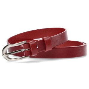 Czerwony Skórzany Pasek Damski Armodo. Czerwone paski Armodo, bez wzorów, ze skóry, eleganckie. Za 69,00 zł.