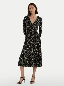 LAUREN RALPH LAUREN Sukienka codzienna 250951823001 Zielony Regular Fit. Zielone sukienki Lauren Ralph Lauren, na co dzień, bez wzorów, z syntetyku, bez kołnierzyka, bez ramiączek, proste. Za 539,99 zł.