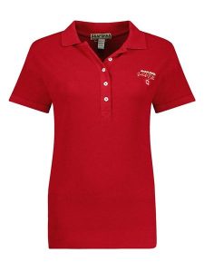 ANAPURNA Koszulka polo "Kelodana" w kolorze czerwonym rozmiar: XXL. Czerwone bluzki ANAPURNA, xxl, bez wzorów, z bawełny, bez kołnierzyka, bez ramiączek. Za 105,38 zł.