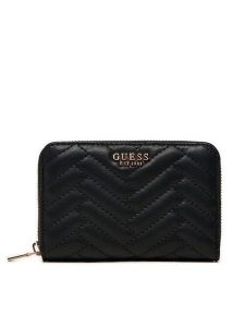 Guess Portfel SWQG95 08140 Czarny. Czarne portfele Guess, z aplikacjami, ze skóry. Za 159,99 zł.