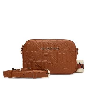 Torebka Valentino. Brązowe listonoszki Valentino, bez wzorów, bez dodatków. Za 509,99 zł.