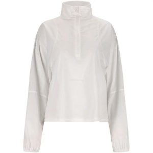 Kurtka polarowa damska z półzamkiem Athlecia Cavallo. Białe kurtki Athlecia, bez wzorów, z polaru, bez kaptura. Za 296,50 zł.