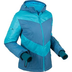 Kurtka funkcyjna outdoorowa z kapturem, ocieplana bonprix niebieskozielony morski-ciemnoturkusowy. Kurtki marki bonprix. Za 109,99 zł.