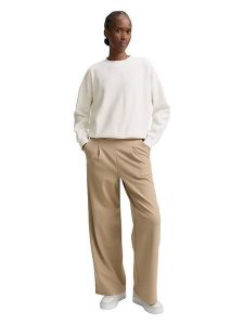 Tom Tailor Bluza w kolorze kremowym rozmiar: S. Brązowe bluzy Tom Tailor, s, bez wzorów, bez kaptura. Za 74,63 zł.