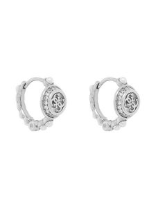 Guess Kolczyki JUBE05 518JW Srebrny. Szare kolczyki Guess, metalowe. Za 299,99 zł.