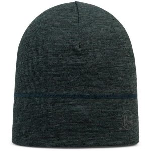 Czapka BUFF MERINO LIGHTWEIGHT BEANIE MULTISTRIPES FOREST. Szare czapki Buff, bez wzorów, sportowe. Za 123,99 zł.