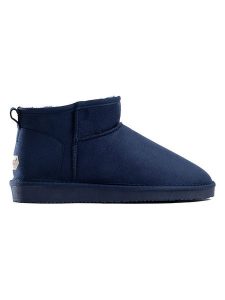 Blackfield Botki zimowe "Milli" w kolorze niebieskim rozmiar: 37. Niebieskie botki Blackfield, na zimę, z aplikacjami, z materiału, z okrągłym noskiem, bez obcasa, bez zapięcia. Za 114,71 zł.