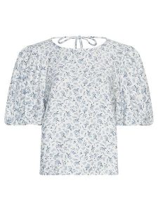 MOSS COPENHAGEN Bluzka w kolorze błękitnym rozmiar: S. Niebieskie bluzki Moss Copenhagen, s, bez wzorów, z wiskozy, klasyczne, bez kołnierzyka, bez ramiączek. Za 122,96 zł.