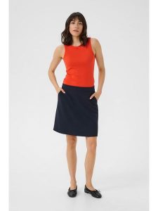 Kaffe Top w kolorze pomarańczowym rozmiar: S. Czerwone topy Kaffe, s, bez wzorów, bez kołnierzyka, bez ramiączek. Za 82,95 zł.