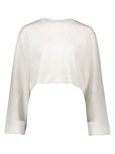 YAS Bluza w kolorze białym rozmiar: M. Białe bluzy YAS, m, bez wzorów, bez kaptura. Za 131,43 zł.