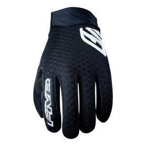 Rękawice XR-AIR - CZARNO-BIAŁE (czarno-białe) - XXXL/13. Białe rękawiczki FIVE GLOVES, bez wzorów, z tkaniny. Za 134,00 zł.
