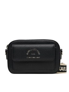 KARL LAGERFELD Torebka A3W30317 Czarny. Czarne listonoszki KARL LAGERFELD, bez wzorów, ze skóry, bez dodatków. Za 519,99 zł.