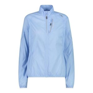Damska wiatrówka CMP. Niebieskie kurtki CMP, bez wzorów, z softshellu, bez kaptura. Za 274,00 zł.