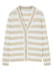 TATUUM Kardigan "Malio" w kolorze beżowo-białym rozmiar: M. Białe kardigany Tatuum. Za 144,24 zł.