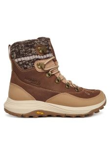 Merrell Śniegowce Siren 4 Thermo Mid Zip Waterproof J038764 Brązowy. Brązowe buty zimowe Merrell, ze skóry, bez obcasa, bez zapięcia. Za 899,99 zł.