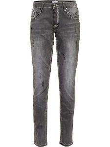 Heine Dżinsy - Slim fit - w kolorze szarym rozmiar: 34. Szare jeansy Heine, bez wzorów. Za 82,99 zł.