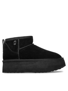Liu Jo Śniegowce Jane 01 SA4051 PX002 Czarny. Czarne buty zimowe Liu Jo, ze skóry, bez obcasa, bez zapięcia. Za 629,99 zł.