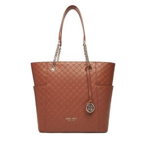 Torebka Nine West. Brązowe torebki klasyczne Nine West, bez wzorów, bez dodatków. Za 269,99 zł.