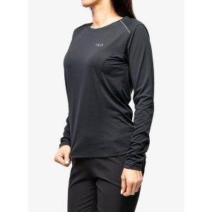 Bluza damska Rab Force LS Tee. Szare bluzy RAB, na zimę, l, bez wzorów, bez kaptura. Za 195,99 zł.