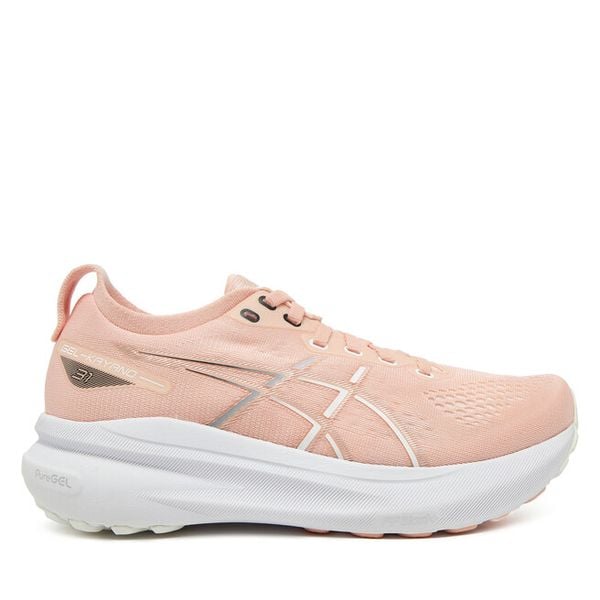 Buty do biegania Asics. Czerwone buty sportowe ASICS, bez wzorów, bez zapięcia, do biegania, Asics Gel Kayano. Za 489,99 zł.