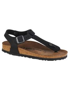 Birkenstock Sandały "Kairo" w kolorze granatowym rozmiar: 36. Niebieskie sandały Birkenstock, bez wzorów, z otwartym noskiem, bez obcasa, bez zapięcia. Za 336,01 zł.