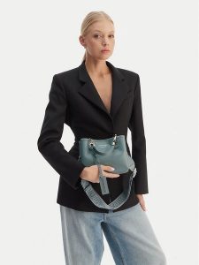 Emporio Armani Torebka EW000382 AF12036 M9110 Niebieski. Niebieskie torebki klasyczne Emporio Armani, bez wzorów, ze skóry, bez dodatków. Za 676,99 zł.