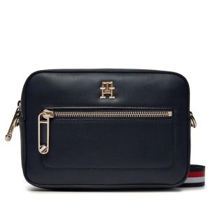 Torebka Tommy Hilfiger. Niebieskie listonoszki TOMMY HILFIGER, bez wzorów, bez dodatków. Za 389,99 zł.