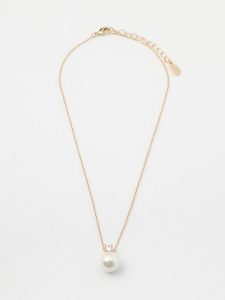 U.S. Polo Assn. Pozłacany naszyjnik z zawieszką - dł. 38 cm rozmiar: onesize. Białe naszyjniki U.S. Polo Assn., z kryształem, pozłacane. Za 86,99 zł.