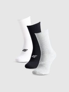 4F Skarpety casual za kostkę (3-pack) damskie - multikolor 39-42. Skarpetki 4f, bez wzorów, z bawełny. Za 54,99 zł.